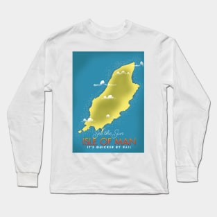 Isle of Man seaside travel poster Long Sleeve T-Shirt